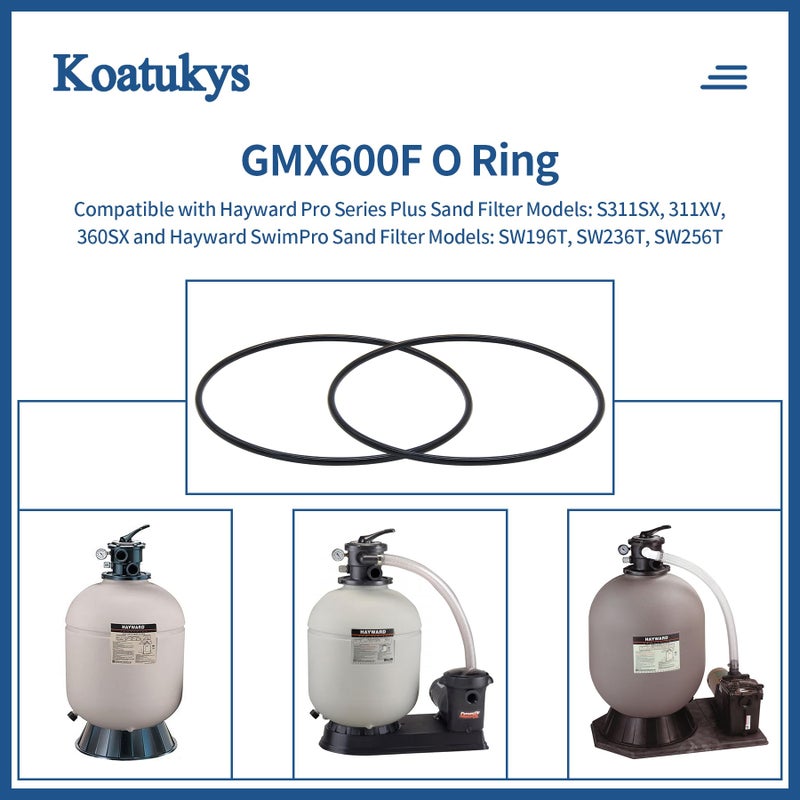 Koatukys GMX600F O-263 O-Ring Replacement Fits for Hayward Pro Series Sand Filter S140T S144T S164T S166T S180T S210T S220T S244T Series Filters (2/Pack) - Image 4